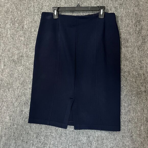 St John Womens 12 Pencil Skirt Workwear Tailored Classiccore Moderncore Refined - Picture 2 of 8